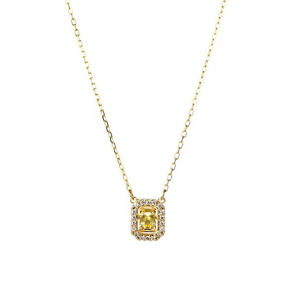 スワロフスキー ネックレス Una オクタゴン イエロー／ゴールド SW5598421 21SS