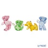 スワロフスキー Krisベア 4匹セット 30th Anniversary SW5636306 23SS ピンク、グリーン、イエロー、ブルー クリスベア／Krisbear