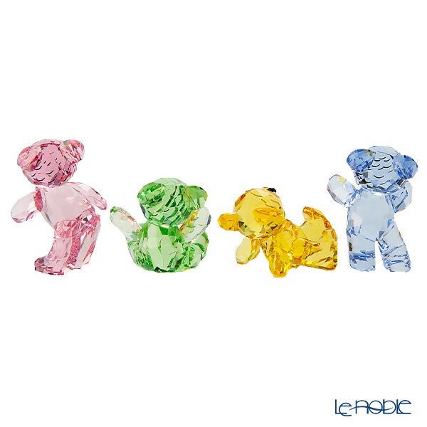 スワロフスキー Krisベア 4匹セット 30th Anniversary SW5636306 23SS ピンク、グリーン、イエロー、ブルー クリスベア／Krisbear