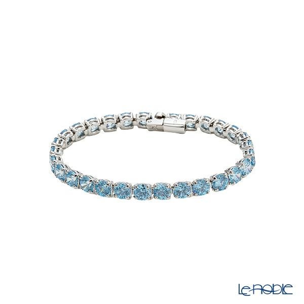 スワロフスキー ブレスレット Matrix Tennis テニス ラウンド ブルー／ロジウム S SW5648927 23SS