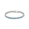 スワロフスキー ブレスレット Matrix Tennis テニス ラウンド ブルー／ロジウム S SW5648927 23SS