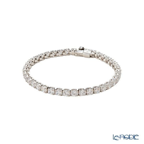 スワロフスキー ブレスレット Matrix Tennis テニス ラウンド ホワイト／ロジウム S SW5648936 23SS