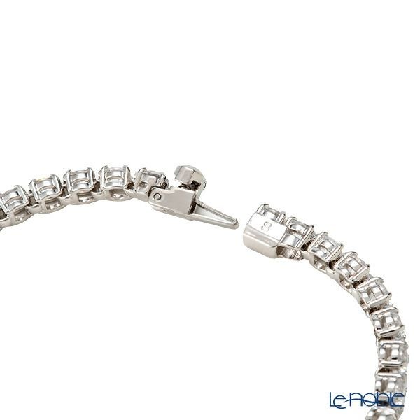 スワロフスキー ブレスレット Matrix Tennis テニス ラウンド ホワイト／ロジウム S SW5648936 23SS