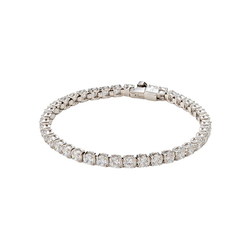 スワロフスキー ブレスレット Matrix Tennis テニス ラウンド ホワイト／ロジウム S SW5648936 23SS