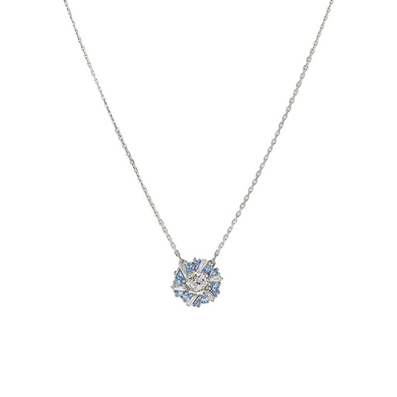 スワロフスキー ペンダント Idyllia フラワー ブルー／ロジウム SW5680013 24SS