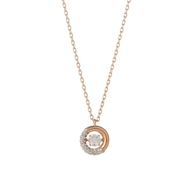 スワロフスキー ペンダント Dextera ラウンド （ホワイト／ローズゴールド） SW5692257 24AW
