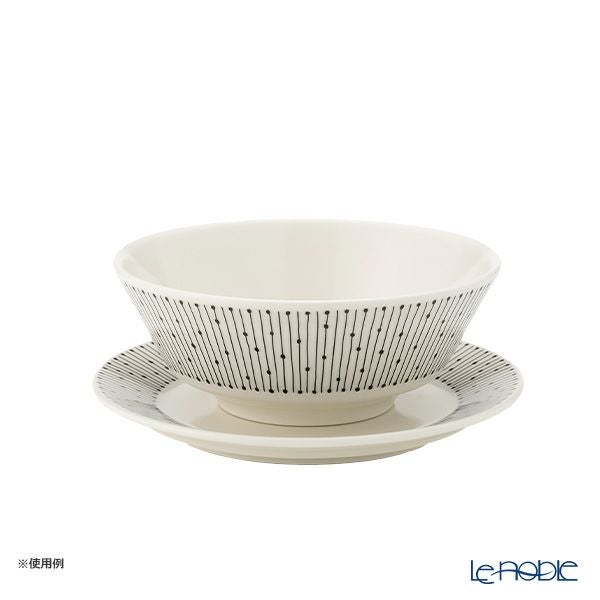 アラビア（ARABIA） マイニオ サラストゥス Mainio Sarastus ボウル13cm ＆ プレート（蓋）15cm セット