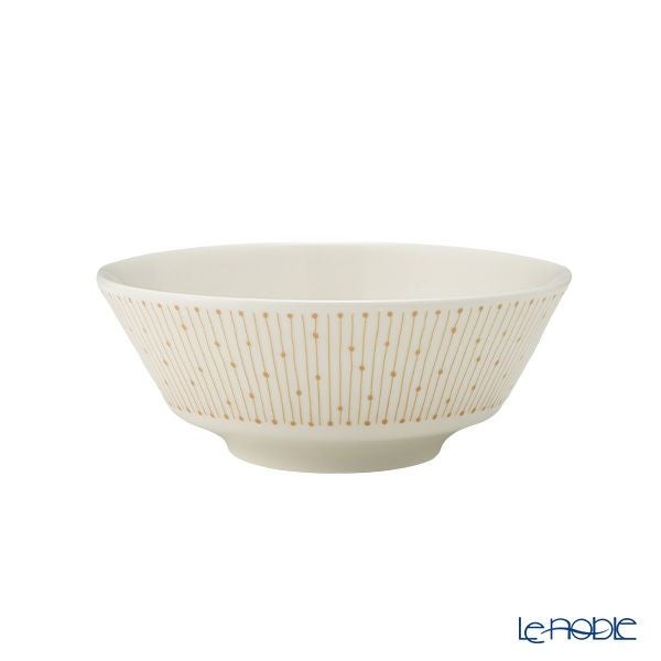 アラビア（ARABIA） マイニオ サラストゥス Mainio Sarastus ベージュ ボウル13cm ＆ プレート（蓋）15cm セット