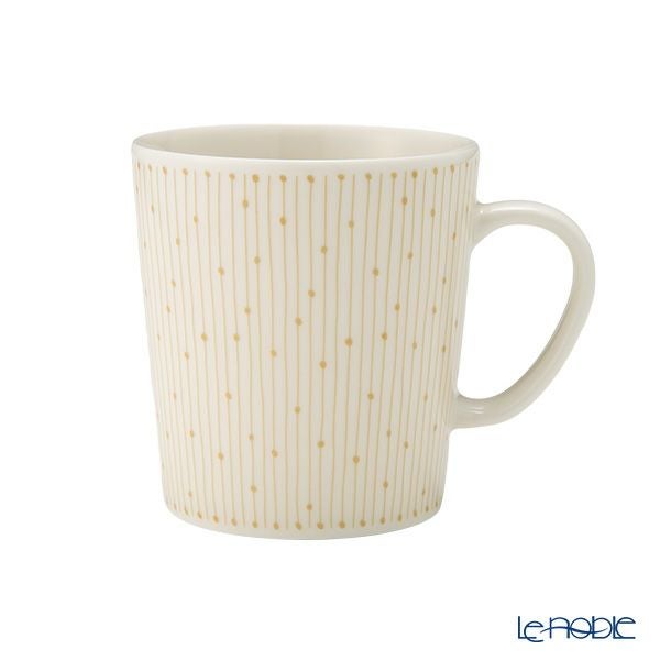 アラビア（ARABIA） マイニオ サラストゥス Mainio Sarastus ベージュ マグカップ300ml ＆ プレート（蓋）11cm セット