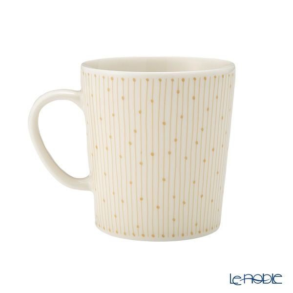 アラビア（ARABIA） マイニオ サラストゥス Mainio Sarastus ベージュ マグカップ300ml ＆ プレート（蓋）11cm セット