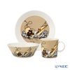 アラビア（ARABIA） ムーミン クラシック 3ピースセット じゃこうねずみ ベージュ プレート＆ボウル＆マグカップ