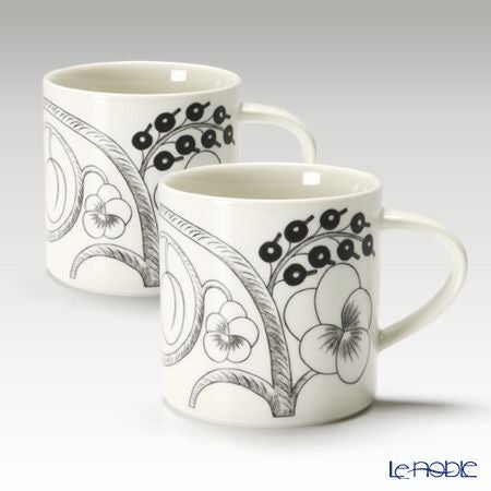 アラビア（ARABIA） パラティッシ ブラック マグ 350ml ペア