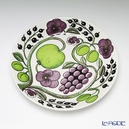 アラビア（ARABIA） パラティッシ パープル プレート 21cm 6枚セット