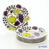 アラビア（ARABIA） パラティッシ パープル プレート 26cm 6枚セット