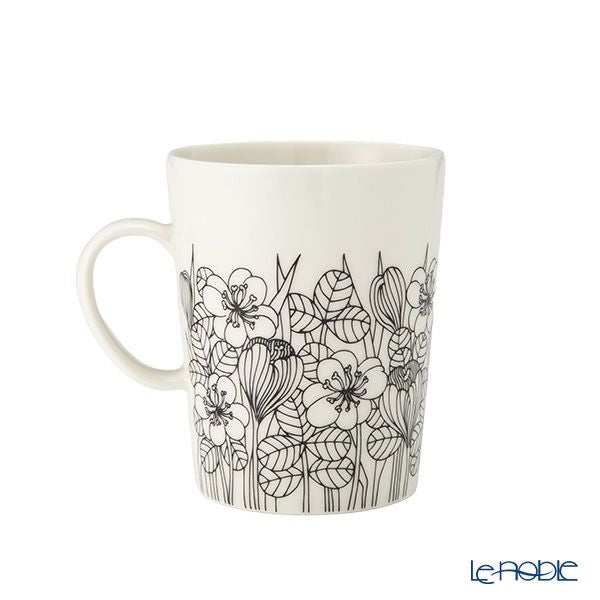 アラビア（ARABIA）クロッカス マグカップ 500ml ペア ブラック ＆ グリーン