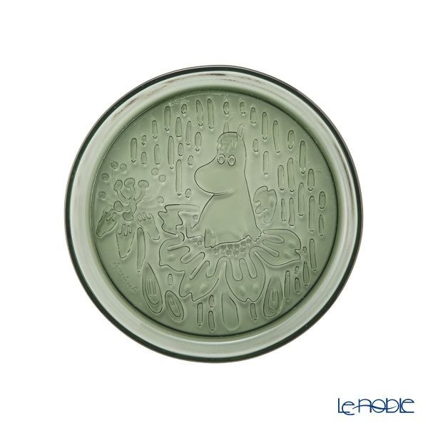 アラビア（ARABIA）ムーミン プレート 15.5cm クリア＆パイングリーン ペア