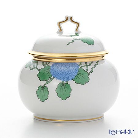 アウガルテン（AUGARTEN） ハイドランジア（アジサイ）（6703） ティーポット・シュガー・クリーマー 3点セット（114ヴェルヴェデーレシェイプ）