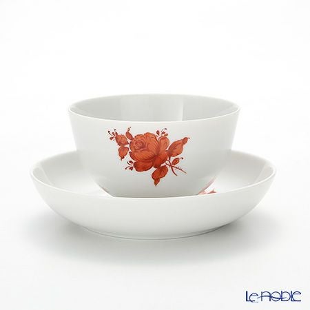 アウガルテン（AUGARTEN） マリアテレジア シンプル（SA5982） オレンジ ラウンドディッシュ＆ティーボウル 150ml