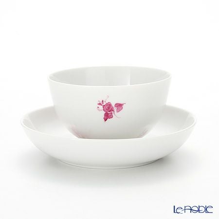 アウガルテン（AUGARTEN） マリアテレジア シンプル（SA5983） ピンク ラウンドディッシュ＆ティーボウル 150ml
