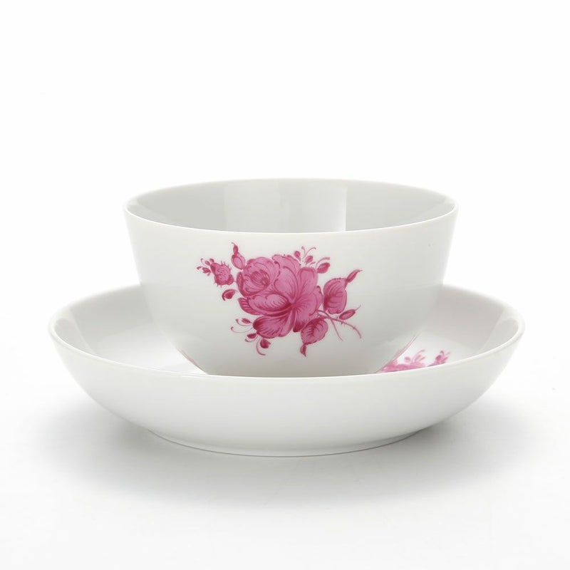 アウガルテン（AUGARTEN） マリアテレジア シンプル（SA5983） ピンク ラウンドディッシュ＆ティーボウル 150ml