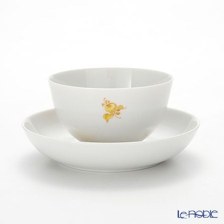 アウガルテン（AUGARTEN） マリアテレジア シンプル（SA5984） イエロー ラウンドディッシュ＆ティーボウル 150ml