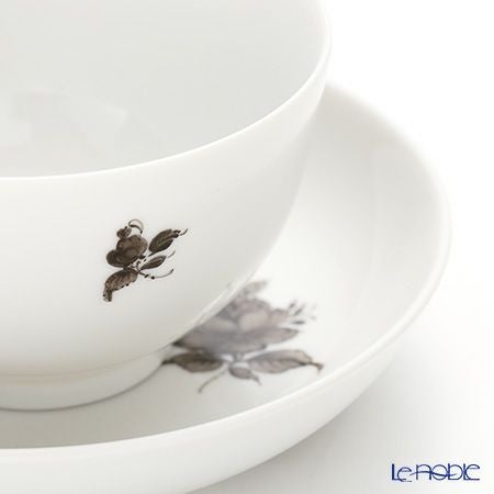 アウガルテン（AUGARTEN） マリアテレジア シンプル（SA5985） グレイ ラウンドディッシュ＆ティーボウル 150ml