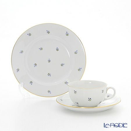 アウガルテン（AUGARTEN） スキャタードコーンフラワー（5010） トリオセット（001シューベルトシェイプ）