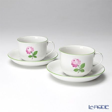 アウガルテン（AUGARTEN） ウィンナーローズ（5089） コーヒーカップ＆ソーサー 200ml ペア（001）