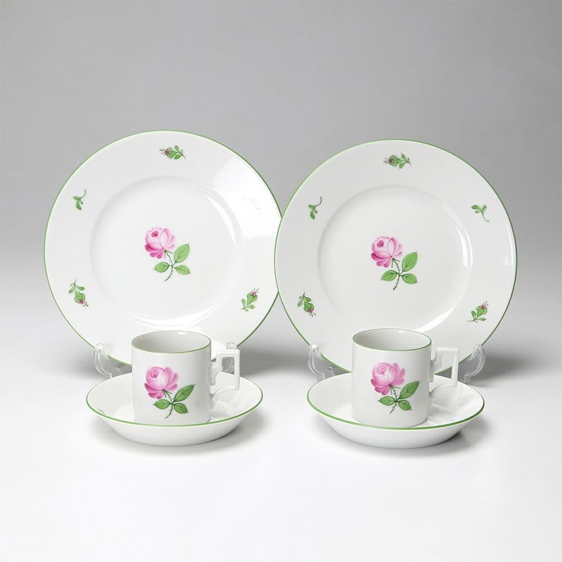 アウガルテン（AUGARTEN） ウィンナーローズ（5089） トリオセット（モカ ハプスブルク） ペア