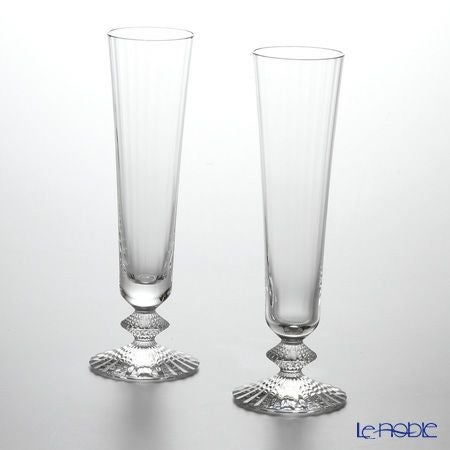 バカラ（Baccarat） ミルニュイ 2-104-722（2-811-795） シャンパンフルート 22cm ペア