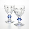 バカラ（Baccarat） アルクール 2-811-102（2-811-102） グラス ブルーボタン（ラッカージュ仕上げ） ペア