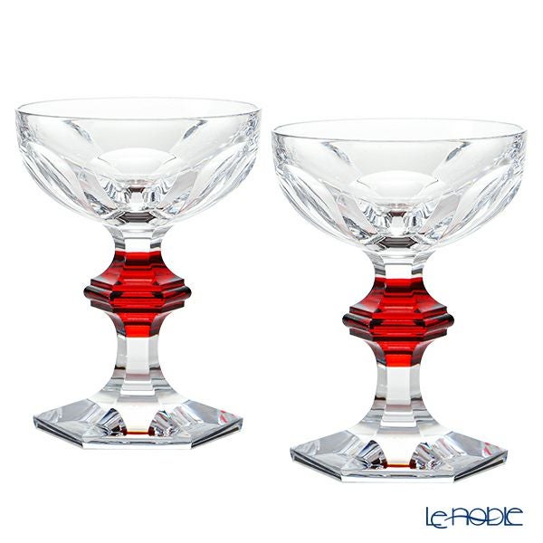 バカラ（Baccarat） アルクール 2-814-393（2-814-393） シャンパンクープ レッドボタン（ラッカージュ仕上げ） ペア