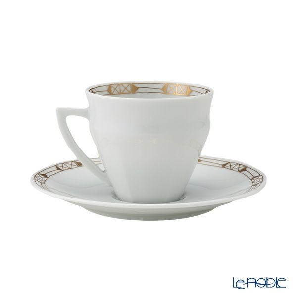 バカラ（Baccarat）ポーセリンコレクション タリランド 2-817-030 コーヒーカップ＆ソーサー ゴールド ペア ※磁器製※