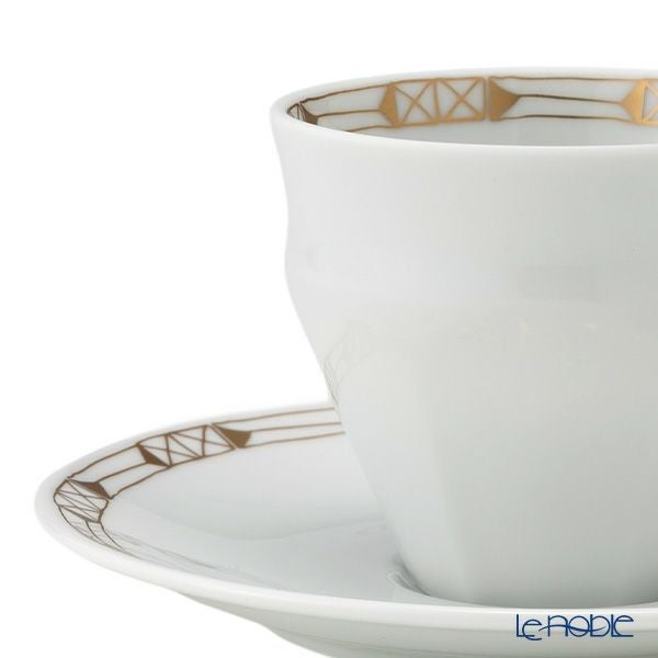 バカラ（Baccarat）ポーセリンコレクション タリランド 2-817-030 コーヒーカップ＆ソーサー ゴールド ペア ※磁器製※