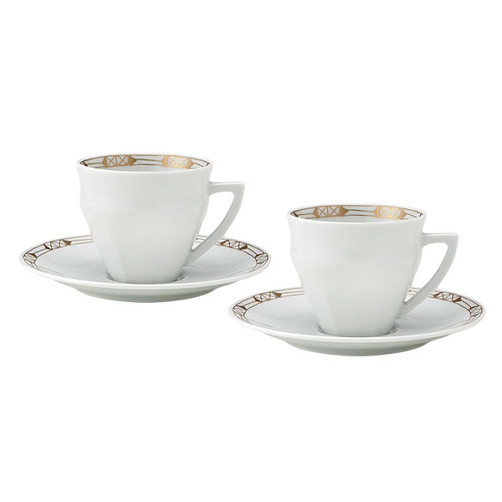 バカラ（Baccarat）ポーセリンコレクション タリランド 2-817-030 コーヒーカップ＆ソーサー ゴールド ペア ※磁器製※