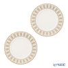 バカラ（Baccarat）ポーセリンコレクション アルカディア 2-817-041 プレート 21cm ゴールド ペア ※磁器製※