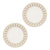 バカラ（Baccarat）ポーセリンコレクション アルカディア 2-817-041 プレート 21cm ゴールド ペア ※磁器製※