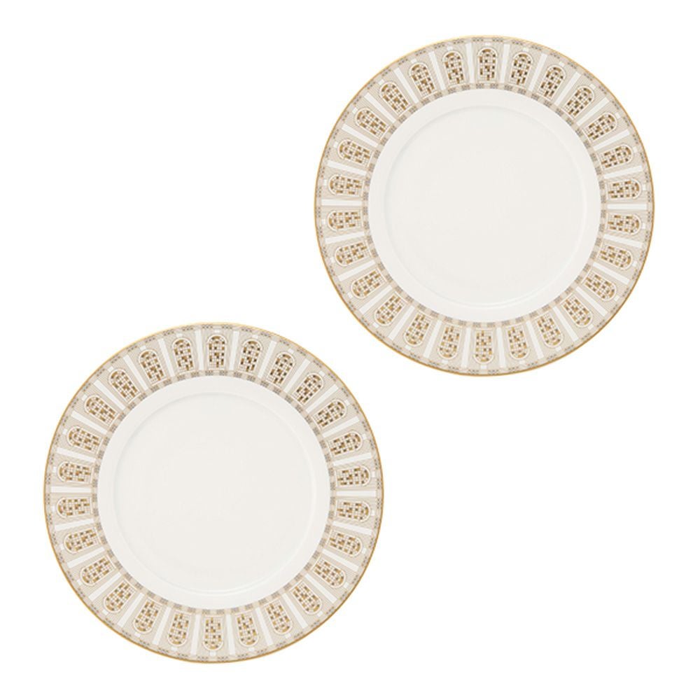バカラ（Baccarat）ポーセリンコレクション アルカディア 2-817-041 プレート 21cm ゴールド ペア ※磁器製※