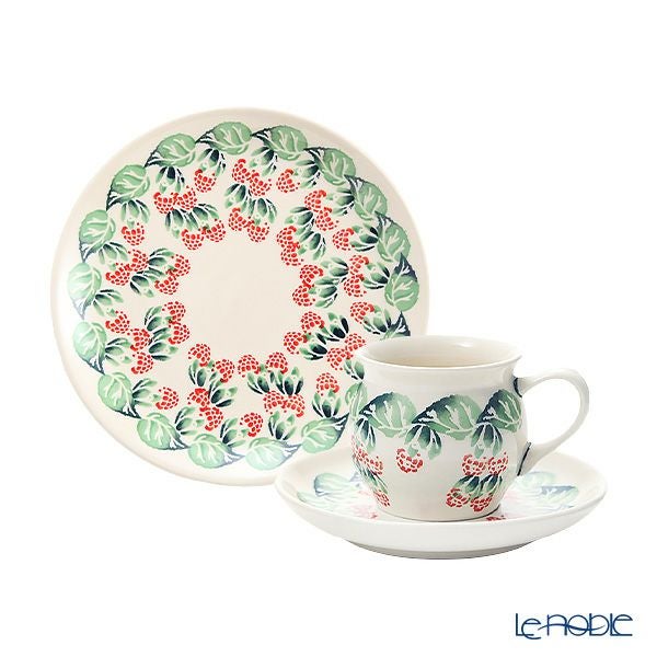 ポーリッシュポタリー（ポーランド陶器） ボレスワヴィエツ トリオセット コーヒー D-1170