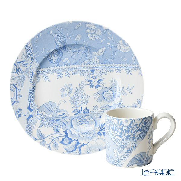 バーレイ エングレイバーズ 2点セット プレート 22cm ＆ マグカップ ブルー