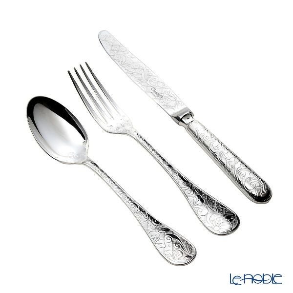 クリストフル ジャルダンエデン 0054 テーブル 3点セット スプーン＆フォーク＆ナイフ