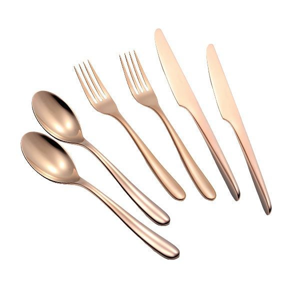 クリストフル ラーム ステンレス 2327 テーブル6点セット ステンレス製 カッパーピンク