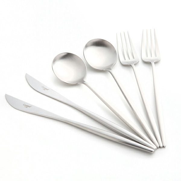 クチポール ムーン MOON MATT シルバー テーブル6点セット マット仕上げ 【ブランドボックス付】