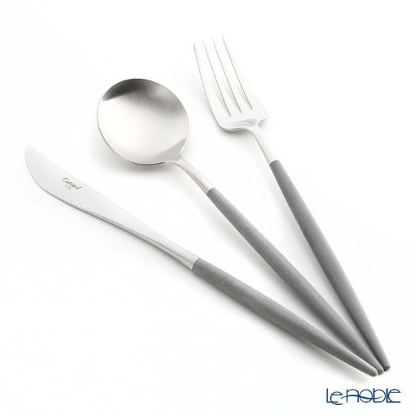 クチポール ゴア GOA グレー／シルバー テーブル3点セット マット仕上げ 【ブランドボックス付】