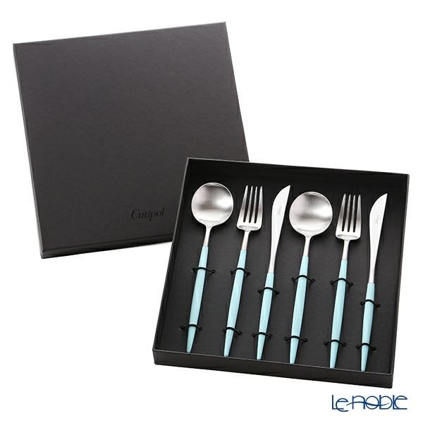 クチポール ゴア GOA ターコイズ／シルバー テーブル6点セット マット仕上げ 【ブランドボックス付】