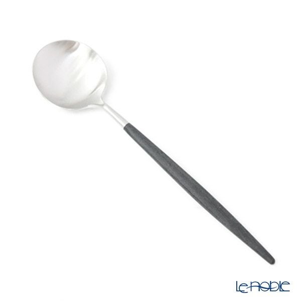 クチポール ゴア GOA ブラック／シルバー マット仕上げ テーブルスプーン＆フォーク＆ナイフ＆カトラリーレスト 8点セット【ブランドボックス付】