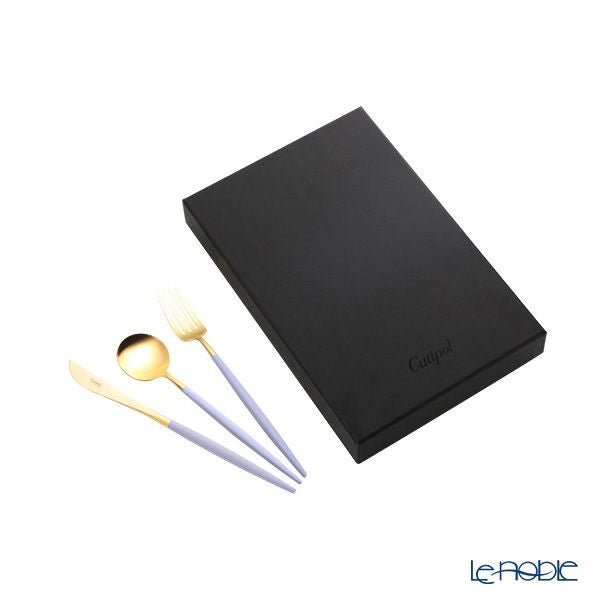 クチポール ゴア GOA バイオレット／ゴールド デザート3点セット マット仕上げ 【ブランドボックス付】