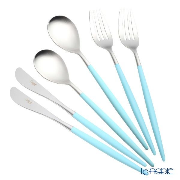 クチポール ミオ MIO ターコイズ／シルバー テーブル6点セット マット仕上げ 【ブランドボックス付】