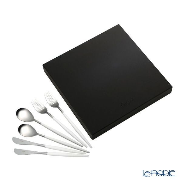 クチポール ミオ MIO ホワイト／シルバー テーブル6点セット マット仕上げ 【ブランドボックス付】