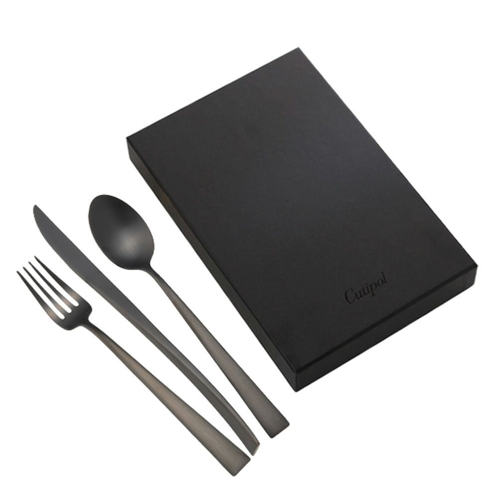 クチポール デュナ DUNA マットブラック デザート3点セット マット仕上げ 【ブランドボックス付】